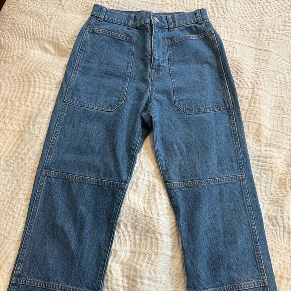 Madewell 90s Straight Leg Denim Utility Jean Size 25 - Picture 8 of 12